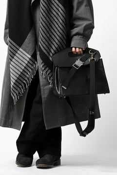 画像をギャラリービューアに読み込む, ierib BARK 2WAY HAND SHOULDER BAG / FVT Oiled Horse (BLACK)
