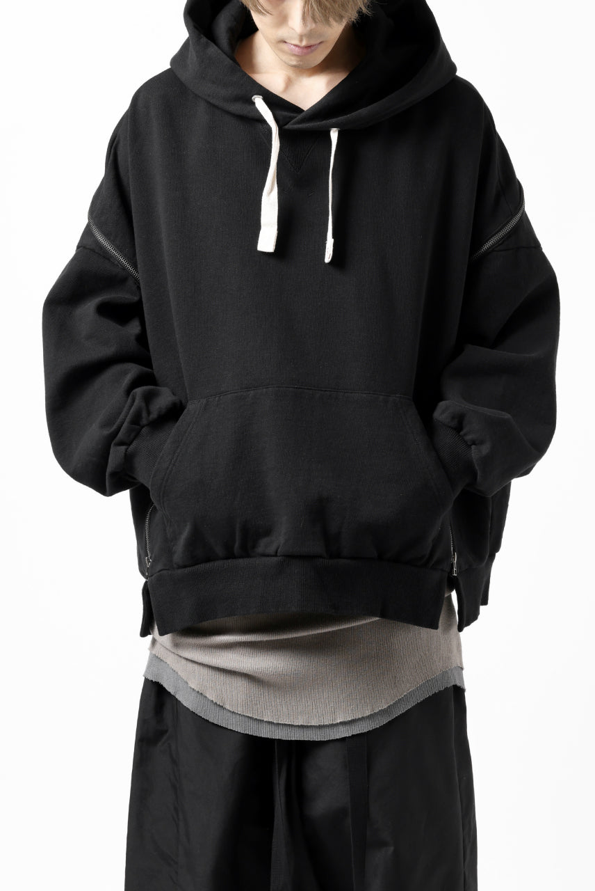 画像をギャラリービューアに読み込む, FACETASM ZIPPER SWEAT HOODIE (BLACK)