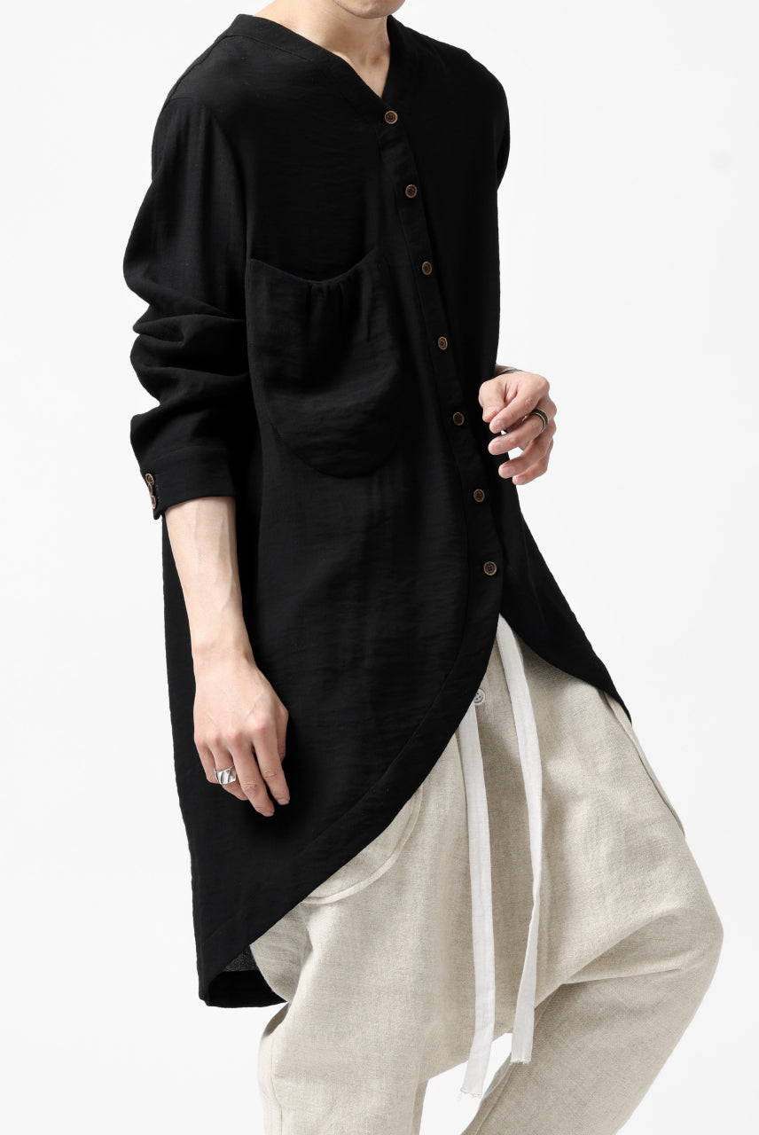 Load image into Gallery viewer, SOSNOVSKA OPEN SOFT SHIRT (BLACK)