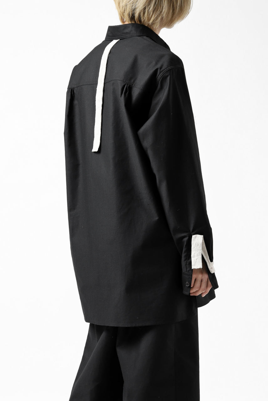 画像をギャラリービューアに読み込む, Y's BANG ON! No.139 ANCIENT TRIBE TAPE-STITCH SHIRT (BLACK)