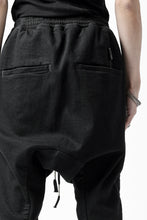 Load image into Gallery viewer, BORIS BIDJAN SABERI LOW CROTCH PANTS / RESIN DYED "P28.4-F1603K" (BLACK)