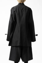 画像をギャラリービューアに読み込む, Y's BANG ON! No.120 CUFF ST CHINA SHIRT / AIR-TUMBLED COTTON (BLACK)