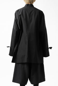 画像をギャラリービューアに読み込む, Y's BANG ON! No.120 CUFF ST CHINA SHIRT / AIR-TUMBLED COTTON (BLACK)