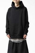 画像をギャラリービューアに読み込む, Y's REGULAR FIT LOGO SWEATER HOODIE (BLACK)