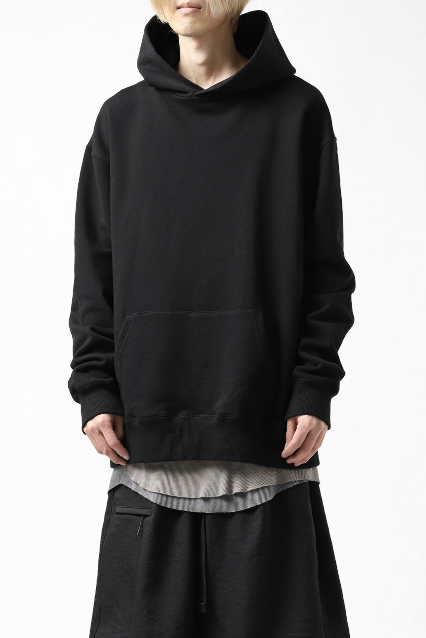 画像をギャラリービューアに読み込む, Y's REGULAR FIT LOGO SWEATER HOODIE (BLACK)