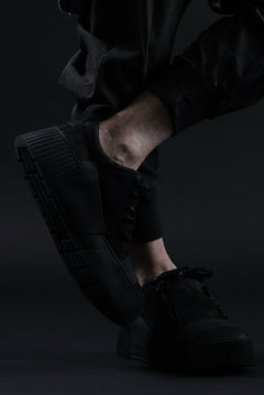 画像をギャラリービューアに読み込む, BORIS BIDJAN SABERI HORSE LEATHER LOW CUT SNEAKER / WASHED &amp; HAND TREATED &quot;BAMBA2.1-SIN&quot; (BLACK)