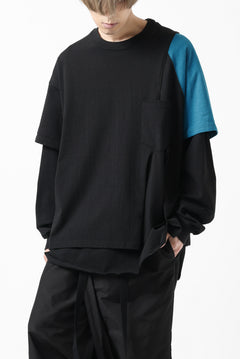画像をギャラリービューアに読み込む, FACETASM CRAZY LAYERED LS TEE (BLACK)