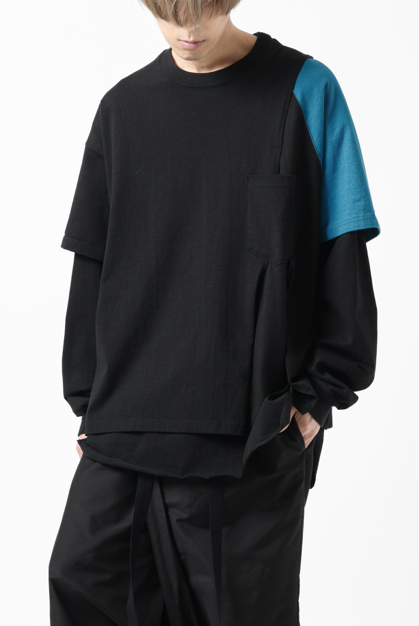 画像をギャラリービューアに読み込む, FACETASM CRAZY LAYERED LS TEE (BLACK)