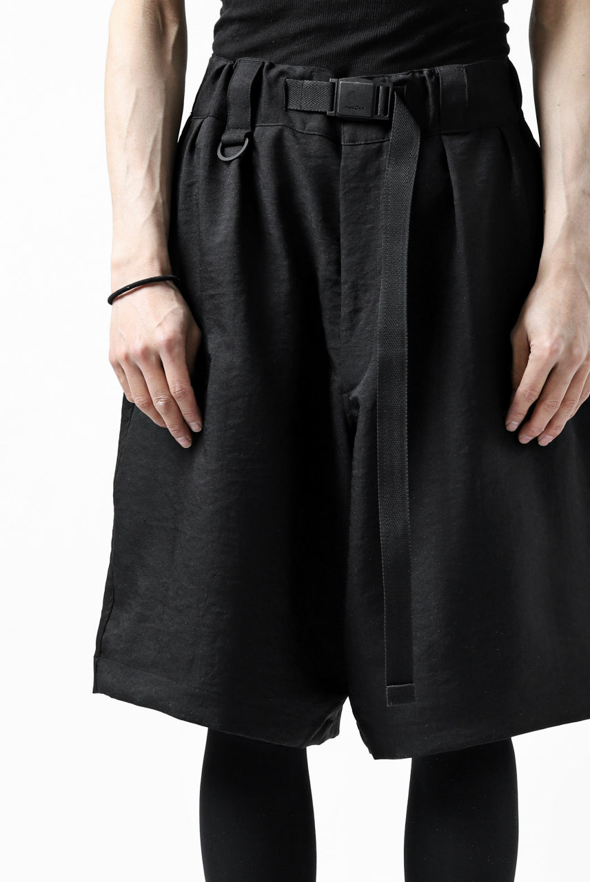 画像をギャラリービューアに読み込む, Y-3 Yohji Yamamoto CLASSIC TAILOR SHORT PANTS / POLY TWILL (BLACK)