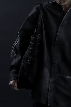 画像をギャラリービューアに読み込む, ISAMU KATAYAMA BACKLASH TOTE BAG / DOUBLE-SHOULDER OBJECT DYED (BLACK)