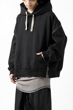 画像をギャラリービューアに読み込む, FACETASM ZIPPER SWEAT HOODIE (BLACK)