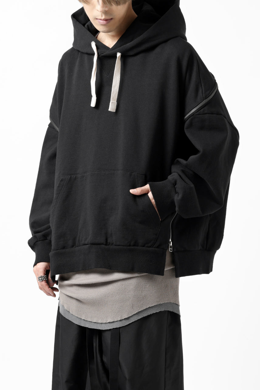 画像をギャラリービューアに読み込む, FACETASM ZIPPER SWEAT HOODIE (BLACK)