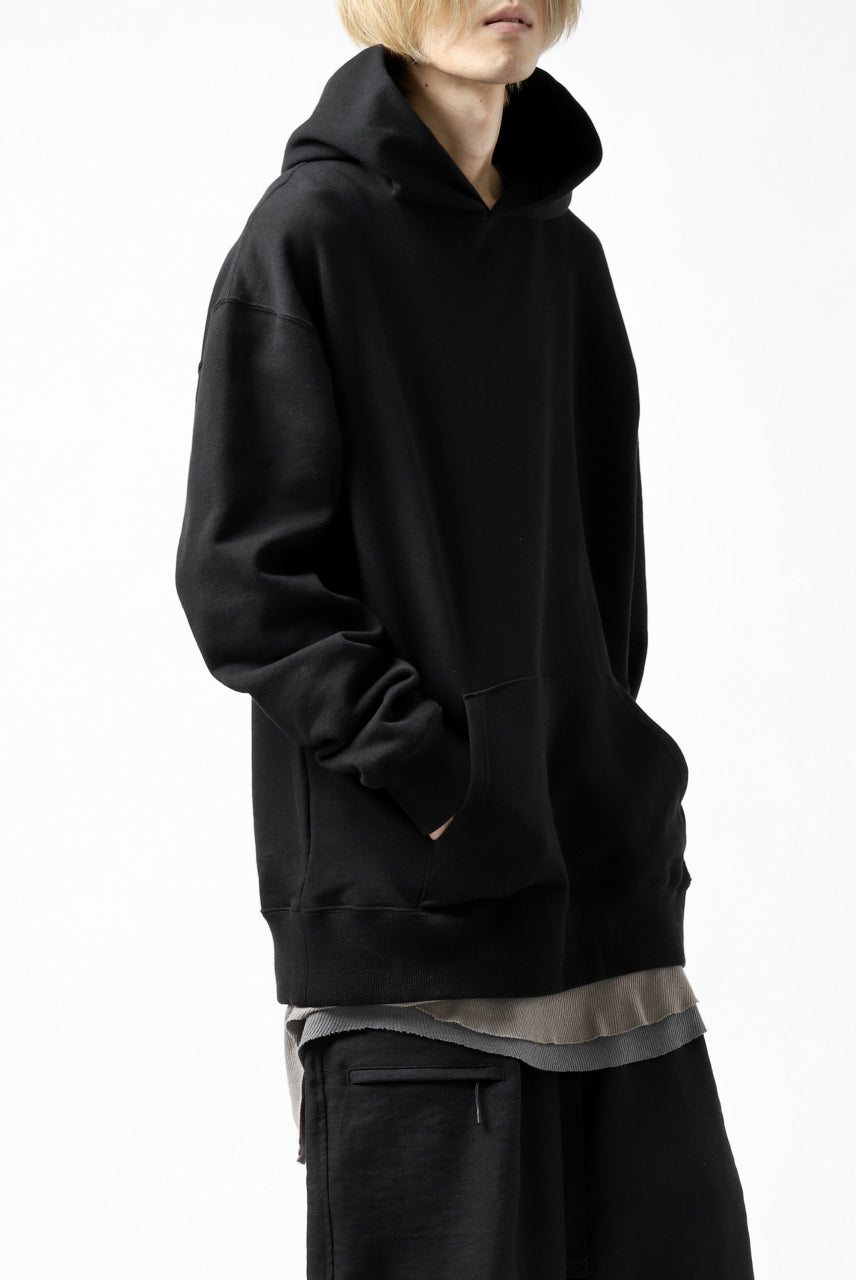 画像をギャラリービューアに読み込む, Y's REGULAR FIT LOGO SWEATER HOODIE (BLACK)