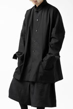 画像をギャラリービューアに読み込む, Y's BANG ON! No.120 CUFF ST CHINA SHIRT / AIR-TUMBLED COTTON (BLACK)