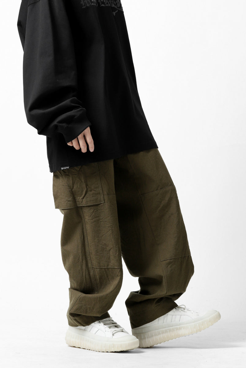 COLINA BDU PANTS / WASHABLE WOOL GABARDINE (OLIVE ...