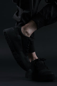 画像をギャラリービューアに読み込む, BORIS BIDJAN SABERI HORSE LEATHER LOW CUT SNEAKER / WASHED AND HAND TREATED "BAMBA2.1" (BLACK)