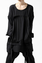 画像をギャラリービューアに読み込む, SOSNOVSKA WIDE SHIRTED LONG SLEEVE TOP (BLACK)