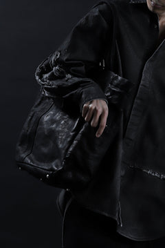 Load image into Gallery viewer, ISAMU KATAYAMA BACKLASH TOTE BAG / DOUBLE SHOULDER OBJECT DYED (BLACK) ※