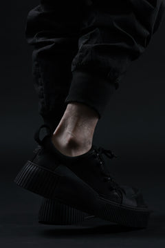 画像をギャラリービューアに読み込む, BORIS BIDJAN SABERI HORSE LEATHER LOW CUT SNEAKER / WASHED & HAND TREATED "BAMBA2.1-SIN" (BLACK)