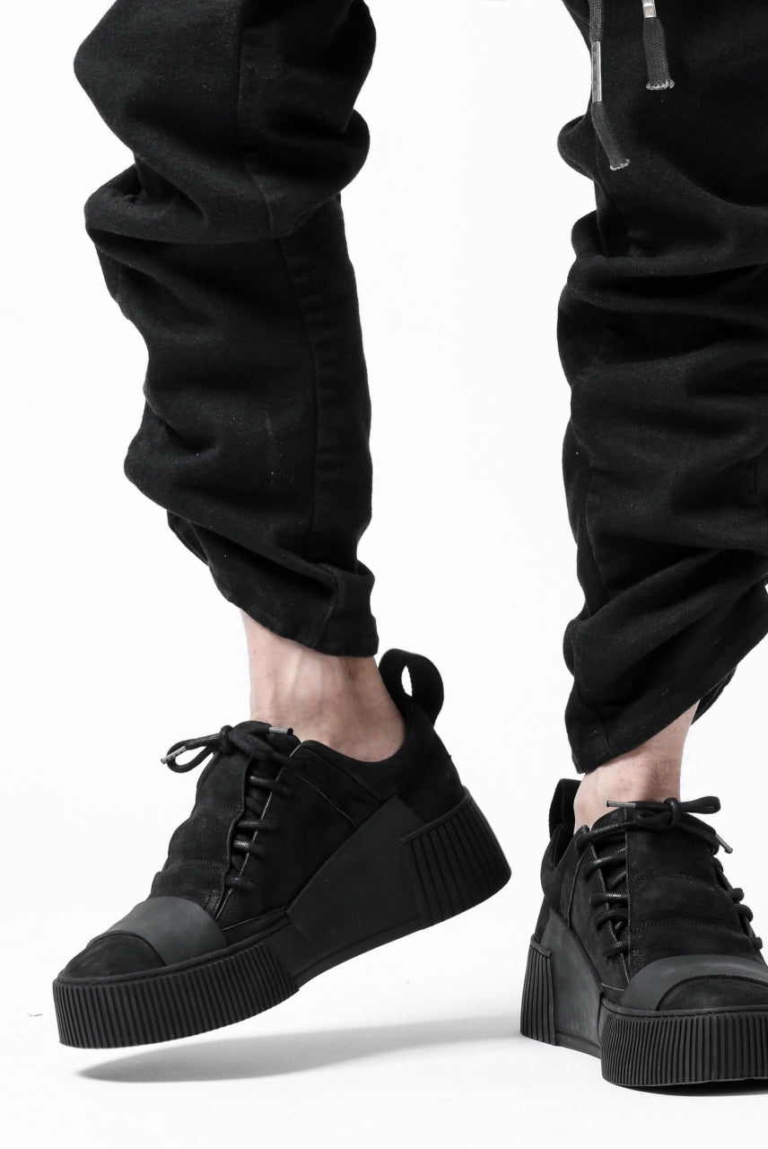 Load image into Gallery viewer, BORIS BIDJAN SABERI LOW CROTCH PANTS / RESIN DYED "P28.4-F1603K" (BLACK)