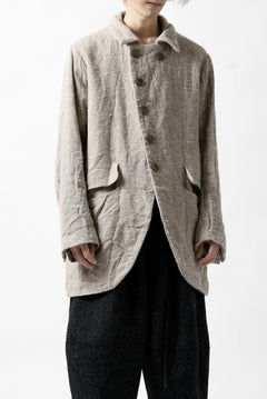 画像をギャラリービューアに読み込む, YUTA MATSUOKA semi-double jacket / knot yarn wool linen (ecru)