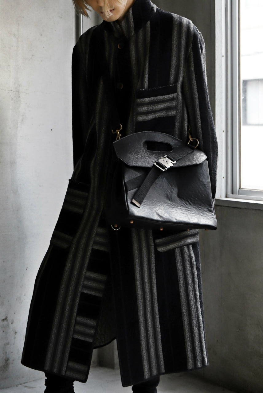 画像をギャラリービューアに読み込む, ierib BARK 2WAY HAND SHOULDER BAG / FVT Oiled Horse (BLACK)