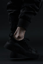 画像をギャラリービューアに読み込む, BORIS BIDJAN SABERI HORSE LEATHER LOW CUT SNEAKER / WASHED AND HAND TREATED "BAMBA2.1" (BLACK)