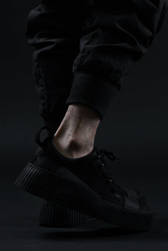 画像をギャラリービューアに読み込む, BORIS BIDJAN SABERI HORSE LEATHER LOW CUT SNEAKER / WASHED AND HAND TREATED "BAMBA2.1" (BLACK)