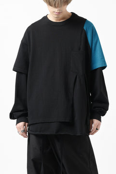 画像をギャラリービューアに読み込む, FACETASM CRAZY LAYERED LS TEE (BLACK)