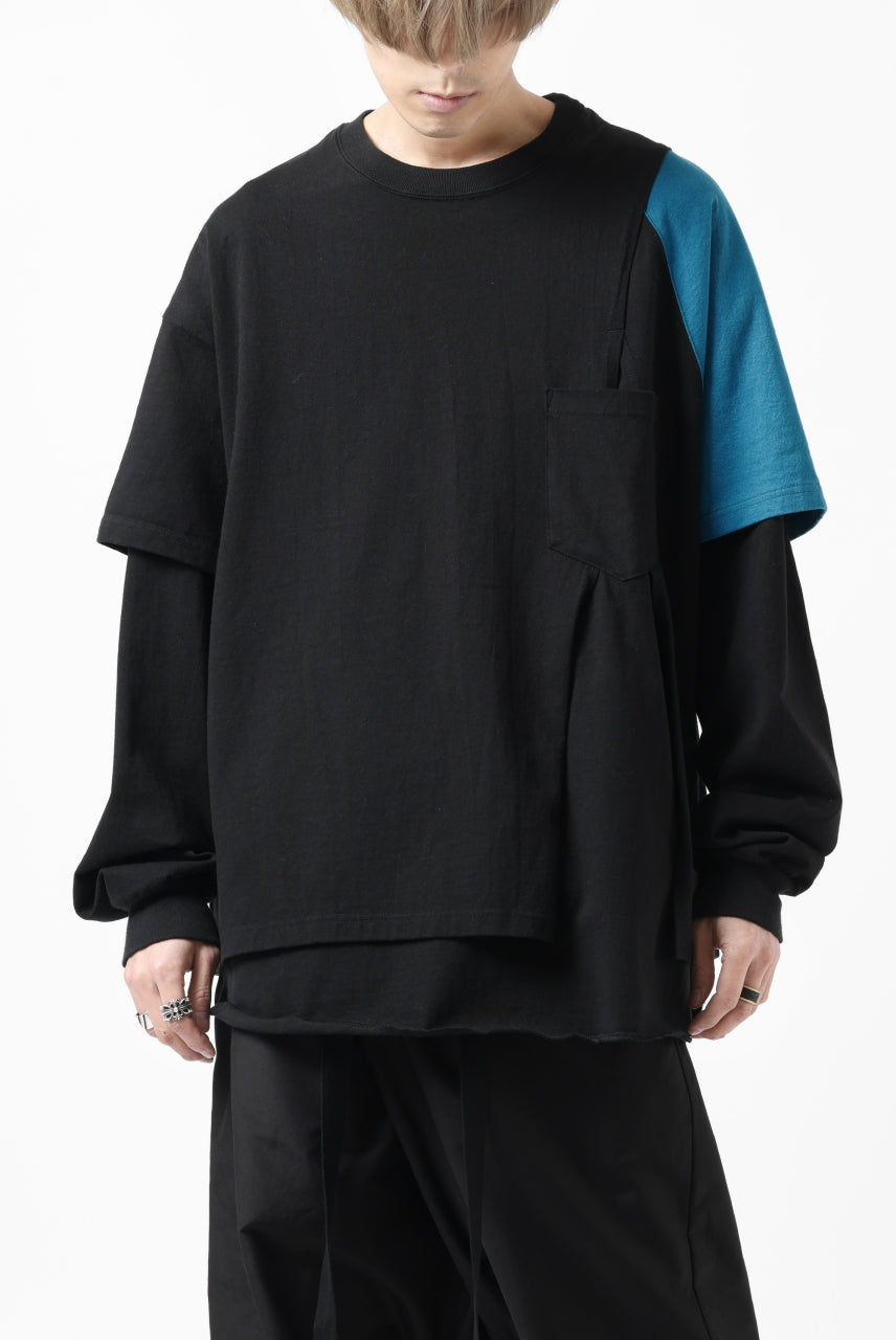 画像をギャラリービューアに読み込む, FACETASM CRAZY LAYERED LS TEE (BLACK)