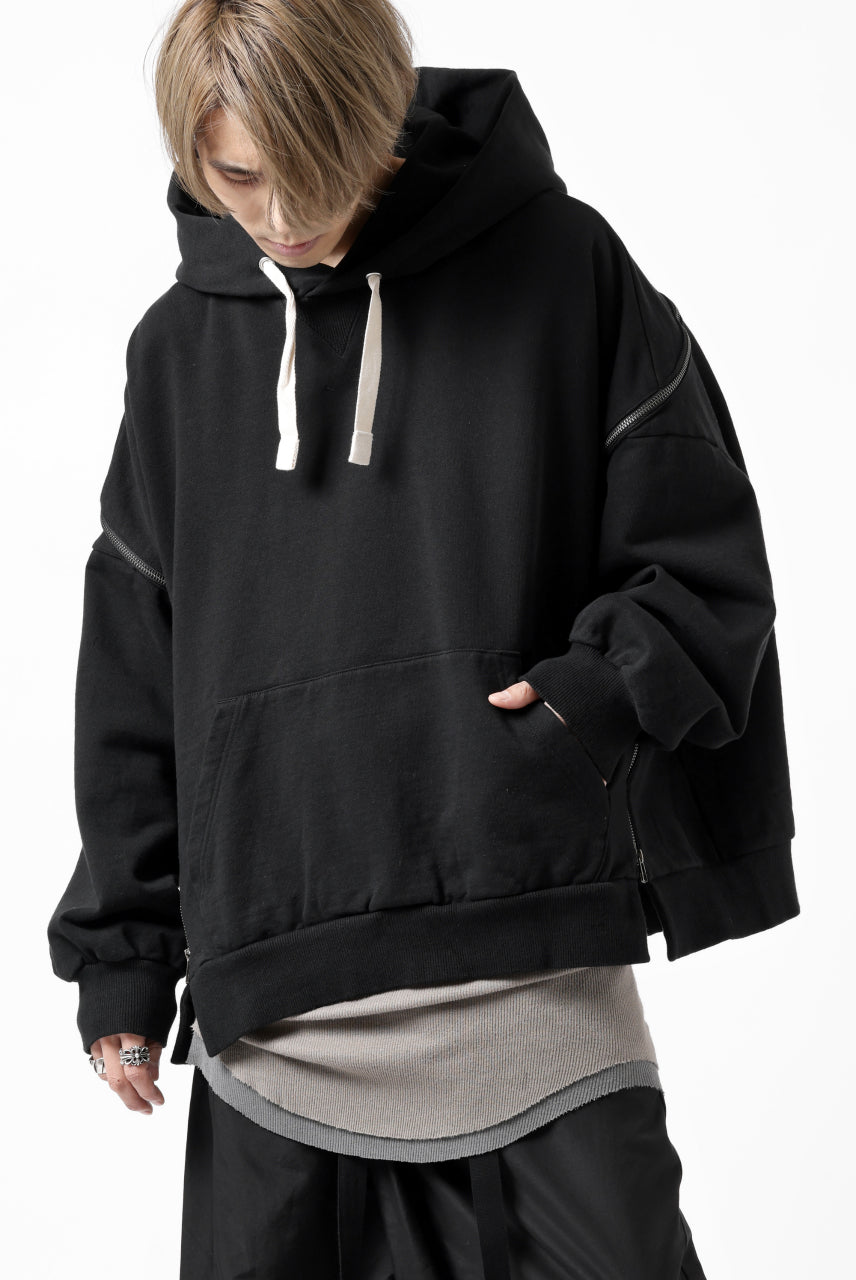 画像をギャラリービューアに読み込む, FACETASM ZIPPER SWEAT HOODIE (BLACK)