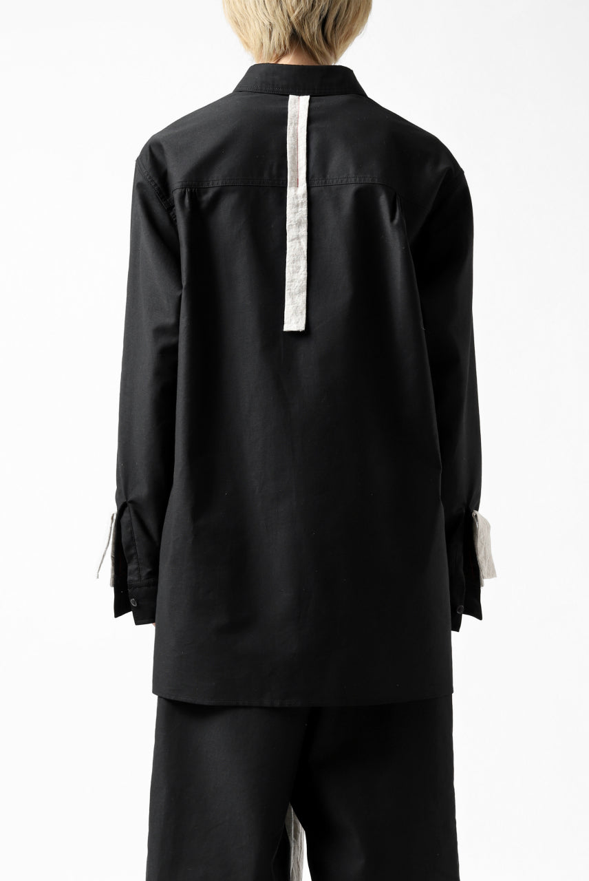 画像をギャラリービューアに読み込む, Y's BANG ON! No.139 ANCIENT TRIBE TAPE-STITCH SHIRT (BLACK)