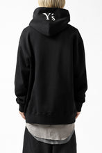 画像をギャラリービューアに読み込む, Y's REGULAR FIT LOGO SWEATER HOODIE (BLACK)
