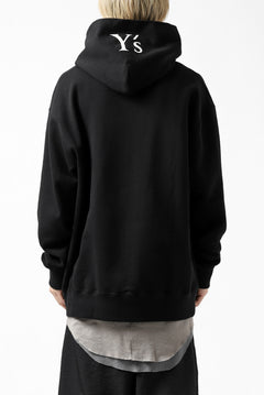 画像をギャラリービューアに読み込む, Y's REGULAR FIT LOGO SWEATER HOODIE (BLACK)