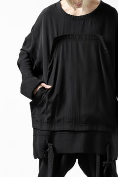 画像をギャラリービューアに読み込む, SOSNOVSKA WIDE SHIRTED LONG SLEEVE TOP (BLACK)