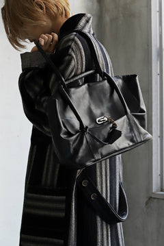 画像をギャラリービューアに読み込む, ierib ONE SHOULDER BOSTON BAG / smooth horse leather (BLACK)