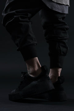 画像をギャラリービューアに読み込む, BORIS BIDJAN SABERI HORSE LEATHER LOW CUT SNEAKER / WASHED AND HAND TREATED &quot;BAMBA2.1&quot; (BLACK)