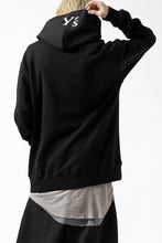 画像をギャラリービューアに読み込む, Y's REGULAR FIT LOGO SWEATER HOODIE (BLACK)