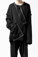 画像をギャラリービューアに読み込む, SOSNOVSKA COLLAPSED PLANK SHIRT-PULLOVER (BLACK)