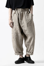 画像をギャラリービューアに読み込む, YUTA MATSUOKA wide tapered pants / safiran linen (ecru)