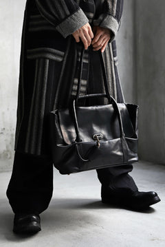 画像をギャラリービューアに読み込む, ierib ONE SHOULDER BOSTON BAG / smooth horse leather (BLACK)
