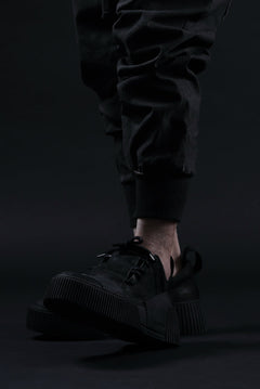 画像をギャラリービューアに読み込む, BORIS BIDJAN SABERI HORSE LEATHER LOW CUT SNEAKER / WASHED AND HAND TREATED "BAMBA2.1" (BLACK)