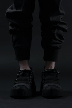 画像をギャラリービューアに読み込む, BORIS BIDJAN SABERI HORSE LEATHER LOW CUT SNEAKER / WASHED AND HAND TREATED "BAMBA2.1" (BLACK)