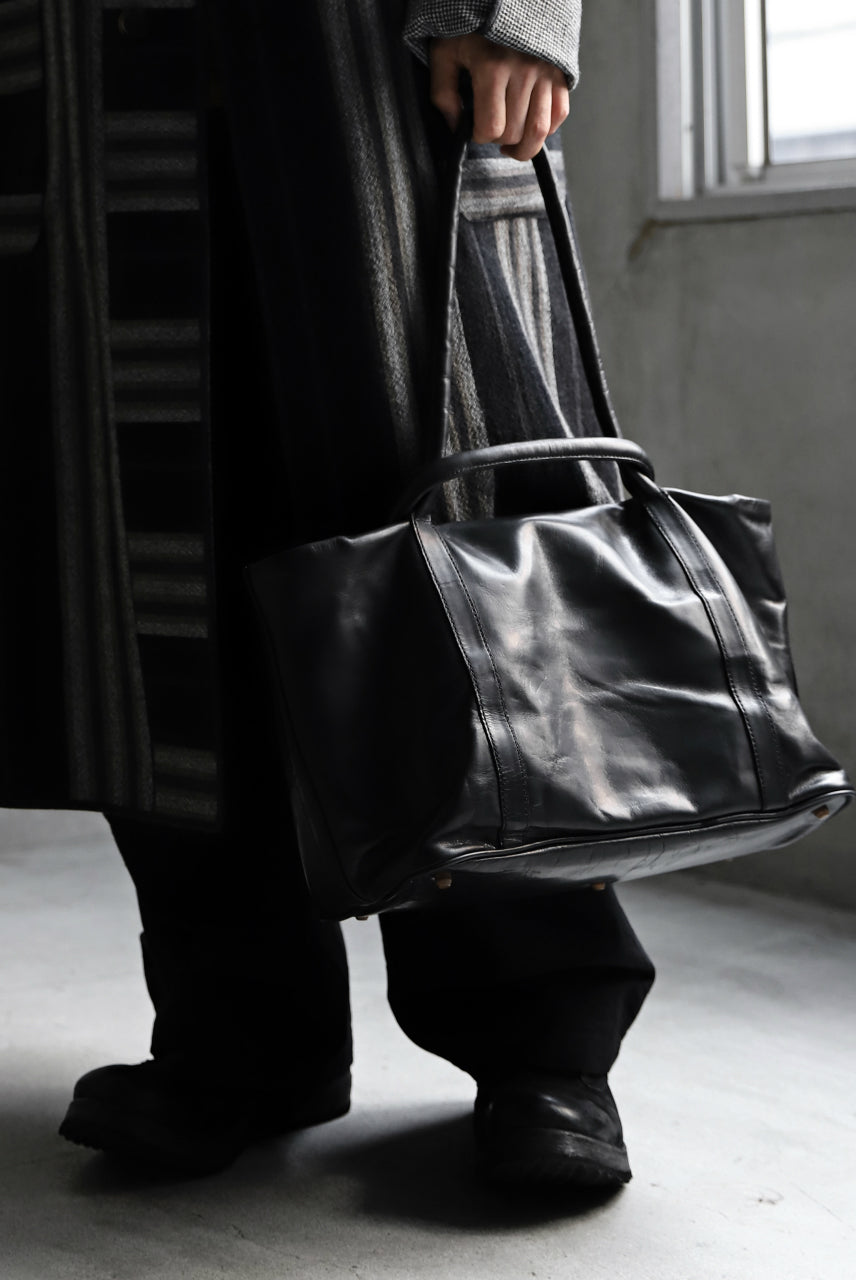 画像をギャラリービューアに読み込む, ierib ONE SHOULDER BOSTON BAG / smooth horse leather (BLACK)