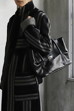 画像をギャラリービューアに読み込む, ierib ONE SHOULDER BOSTON BAG / smooth horse leather (BLACK)