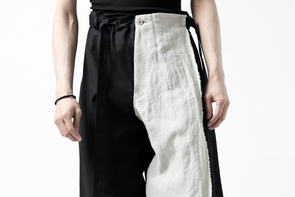 画像をギャラリービューアに読み込む, Y's BANG ON! No.149 2WAY WRAPWAIST PANTS (BLACK)