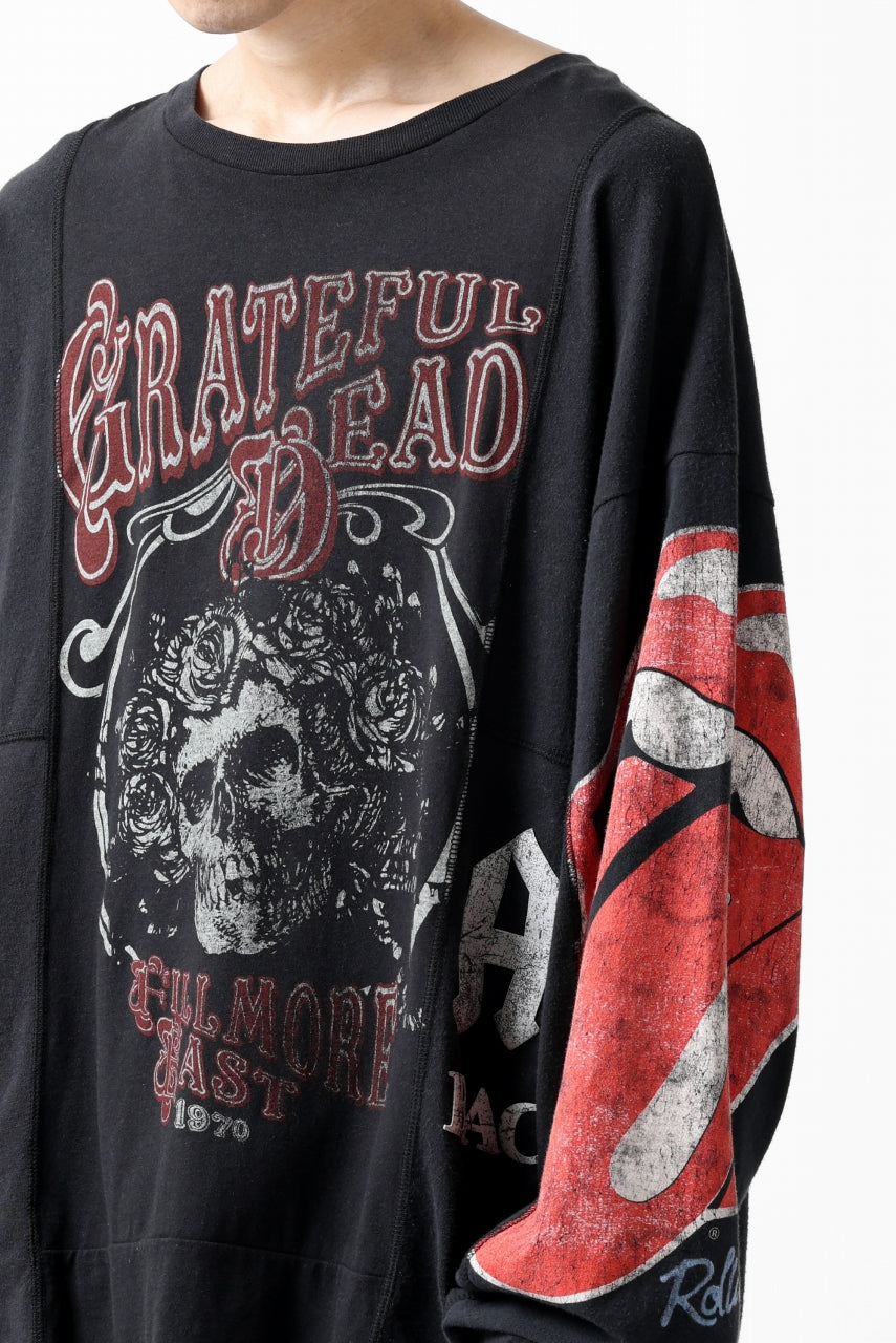 画像をギャラリービューアに読み込む, CHANGES VINTAGE REMAKE MULTI PANEL L-S TEE (BLACK #b)