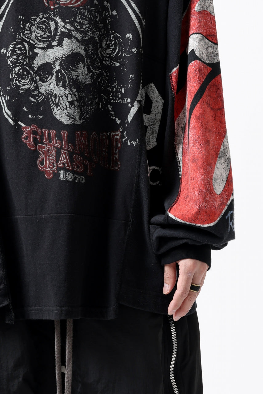 画像をギャラリービューアに読み込む, CHANGES VINTAGE REMAKE MULTI PANEL L-S TEE (BLACK #b)