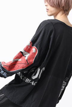 画像をギャラリービューアに読み込む, CHANGES VINTAGE REMAKE MULTI PANEL L-S TEE (BLACK #b)