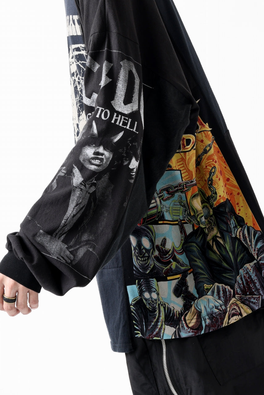 画像をギャラリービューアに読み込む, CHANGES VINTAGE REMAKE MULTI PANEL L-S TEE (BLACK #c)